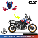 Adesivos Resinado 3D Tank Pad e Side Pad p/ BMW F900 GS 2024-2025