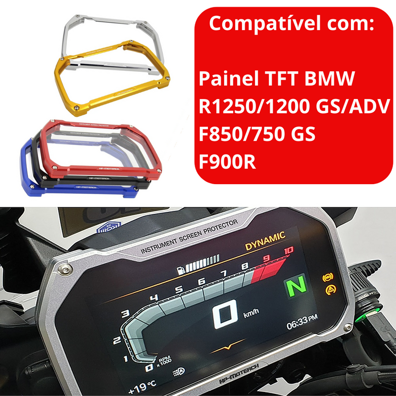 Case/ Protetor de Painel TFT p/ BMW R1250GSA/ F850GS/ F750GS (Para Painel TFT)