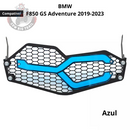Protetor de Farol Grade c/ lente DRL p/ BMW F750/F850 GS/ ADVENTURE 2019 a 2023