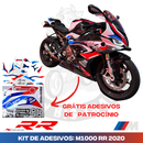 Kit de Adesivos M1000 RR 2020 p/ BMW S1000 RR 2019 a 2024
