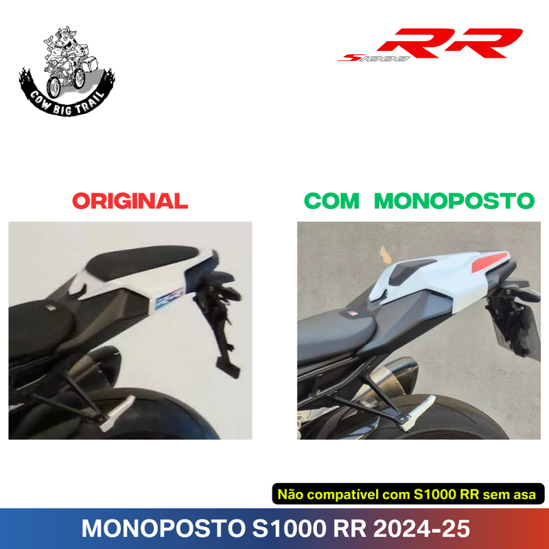 Monoposto/Carenagem do banco garupa p/ BMW S1000 RR 2024-2025