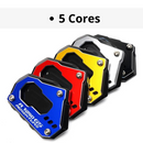 Base Ampliada de Descanso Lateral p/ BMW R1250GS/Adventure (Brinde: Tampa do Bico Pneu)