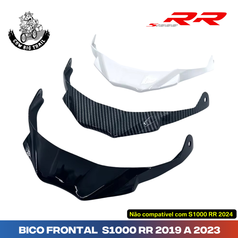 Bico Frontal Asa p/ BMW S1000 RR 2019 a 2023 (NÃO compatível c/ modelo 2024 com asa original)