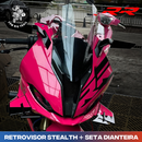 Retrovisor Stealth c/ Seta Dianteira LED Embutida p/ BMW S1000 RR 2019-2025