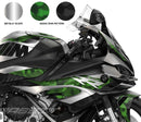 Kit de Adesivos Prata Metalizado c/ Detalhes Snake Skin p/ BMW S1000 RR 2024-25
