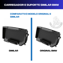 Suporte/Carregador Wireless para Smartphone Similiar ao Original BMW p/ Suporte de GPS Original BMW