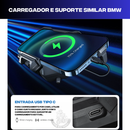 Suporte/Carregador Wireless para Smartphone Similiar ao Original BMW p/ Suporte de GPS Original BMW