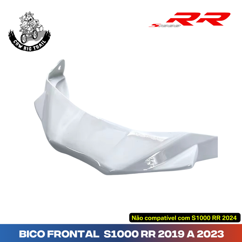 Bico Frontal Asa p/ BMW S1000 RR 2019 a 2023 (NÃO compatível c/ modelo 2024 com asa original)