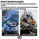Protetor de Farol Grade c/ lente DRL p/ BMW F750/F850 GS/ ADVENTURE 2019 a 2023