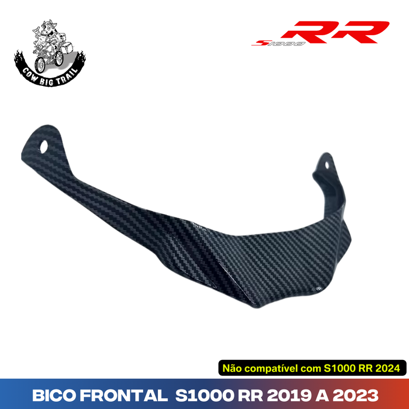 Bico Frontal Asa p/ BMW S1000 RR 2019 a 2023 (NÃO compatível c/ modelo 2024 com asa original)