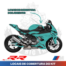 Kit de Adesivos M RACING Importado P/ BMW S1000 RR 2024-25