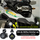 Kit Farol de Milha Auxiliar 40W 6000K c/ Suporte Similar Original p/ BMW R1250GS, R1200GS