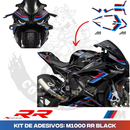 Kit de Adesivos M1000 RR 2021 Black Edition p/ BMW S1000 RR 2019 a 2024