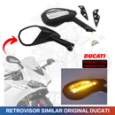 Retrovisor c/ Luz de Seta similar ao Original Ducati p/ Panigale 1299 e 959