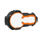 Protetor de Farol c/ Moldura em Plástico ABS Similar Original c/ Lente Transparente ou Espelhada p/ BMW R1200 GS LC/Adventure 2014-2019 (Farol C-LED BMW)