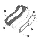 Protetor de Farol c/ Moldura em Plástico ABS Similar Original c/ Lente Transparente ou Espelhada p/ BMW R1200 GS LC/Adventure 2014-2019 (Farol C-LED BMW)