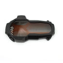 Protetor de Farol c/ Moldura Similar Original em Alumínio c/ Lente Transparente e Espelhada p/ BMW R1200/1250 GS /Adventure 2014-2024 (Farol LED BMW)