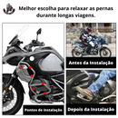 Pedaleira Dobrável Descanso de Pé c/ Fixação no Protetor de Carenagem UNIVERSAL BMW R1300GS, R1250GS, R1200GS LC, F750GS, F850GS, 2013-2024