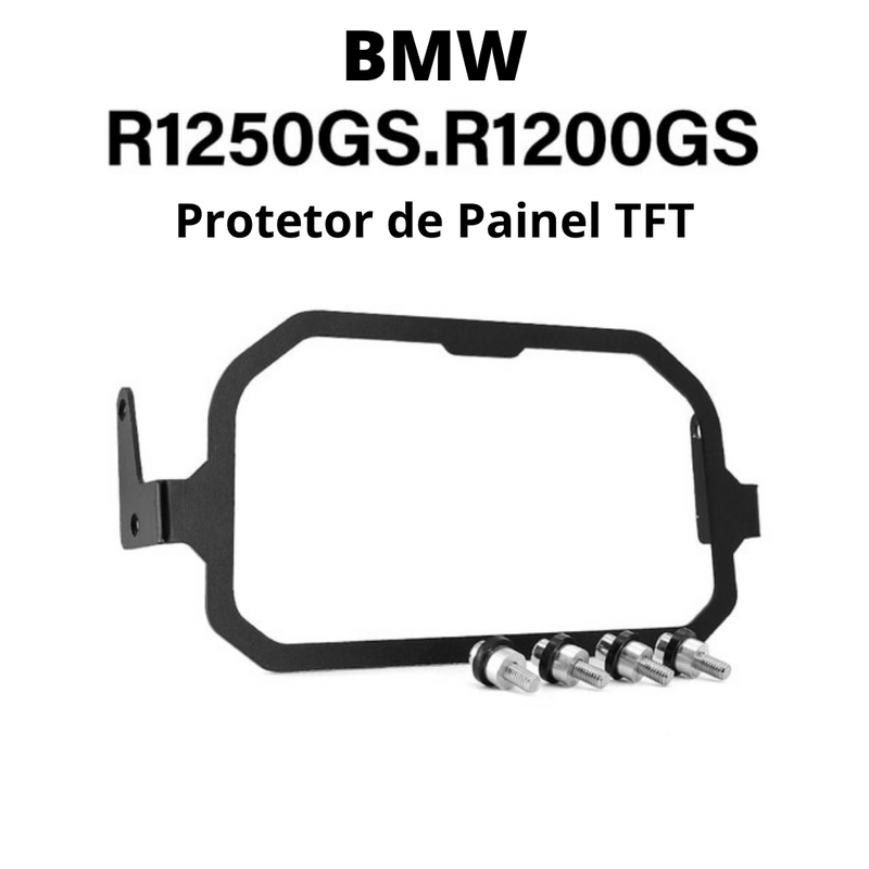 Protetor de Painel TFT Anti-Roubo  p/ BMW R1200GS LC ADV e R 1250 GS Adventure (2018 a 2023)