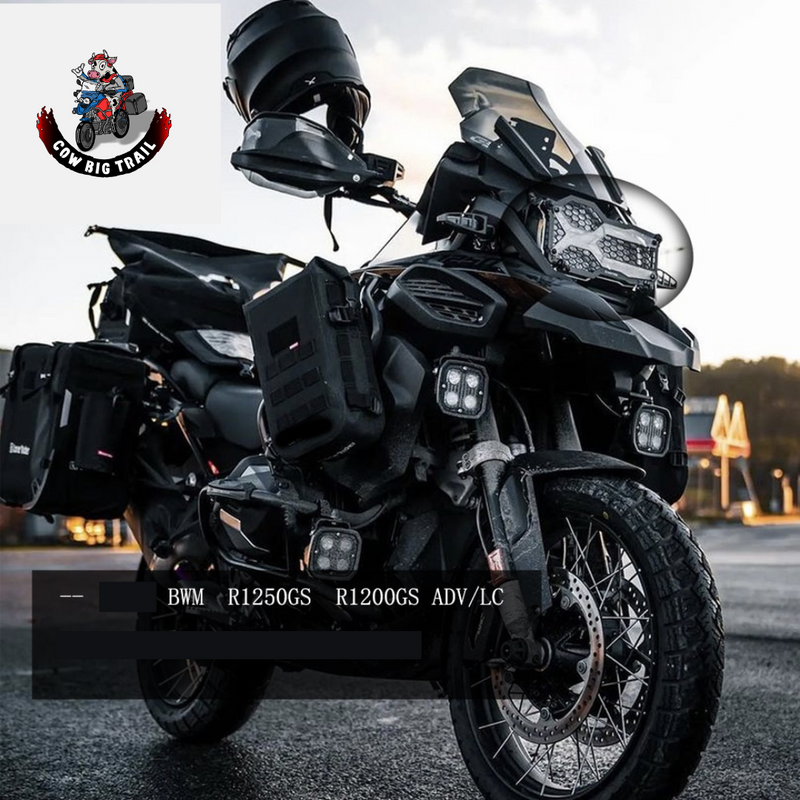 Protetor de Farol Duplo c/ Acrílico e Grade p/ BMW R 1250 GS LC /R1250 GS Adventure LC (2019 a 2023)