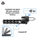 Pedaleira Dobrável Descanso de Pé c/ Fixação no Protetor de Carenagem UNIVERSAL BMW R1300GS, R1250GS, R1200GS LC, F750GS, F850GS, 2013-2024