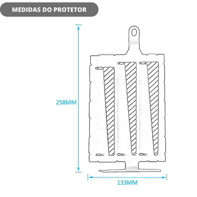 Protetor de Radiador c/ Dupla Proteção em Alumínio p/ BMW R1200GS R1250GS LC ADV