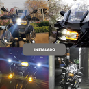 Protetor de Farol Duplo c/ Acrílico e Grade p/ BMW R 1200 GS LC /R1200 GS Adventure LC  (2014 a 2019)