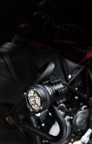 Kit Farol de Milha 90W 16000Lm (C/ 3 modos) ou Kit 40W 9000Lm c/ Chicote p/ BMW, Honda, Yamaha, Kawasaki, Ducati, Triumph, Suzuki