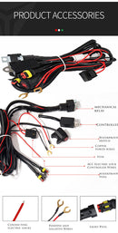 Kit Farol de Milha 90W 16000Lm (C/ 3 modos) ou Kit 40W 9000Lm c/ Chicote p/ BMW, Honda, Yamaha, Kawasaki, Ducati, Triumph, Suzuki