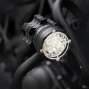 Kit Farol de Milha 90W 16000Lm (C/ 3 modos) ou Kit 40W 9000Lm c/ Chicote p/ BMW, Honda, Yamaha, Kawasaki, Ducati, Triumph, Suzuki