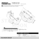 Riser de Guidão p/ BMW F850GS/ F 850 GS Adventure (2019 a 2022)