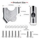 Riser de Guidão p/ BMW R1200GS LC/ R1250GS LC Adventure ( 2014 a 2024) e S1000 XR