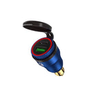 Adaptador USB/Tipo-C c/ Carregamento Rápido 30w c/ LED p/ BMW R1200/1250 GS, F800/850 GS, F700/750 GS, G650 GS