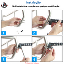 Pedaleira Dobrável Descanso de Pé c/ Fixação no Protetor de Carenagem UNIVERSAL BMW R1300GS, R1250GS, R1200GS LC, F750GS, F850GS, 2013-2024